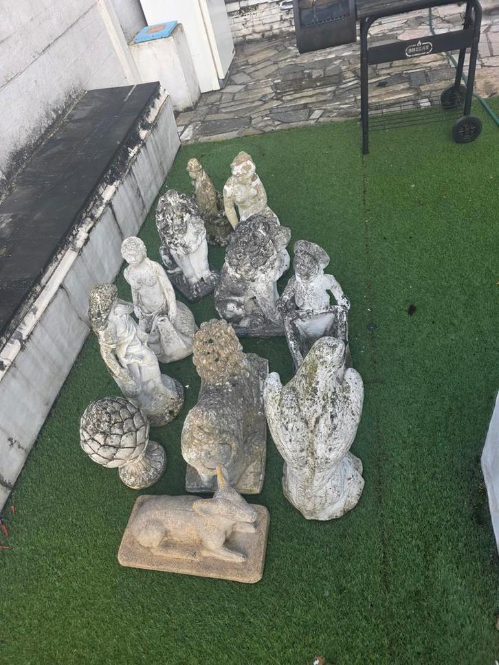 tuinbeelden / tuinornamenten – per stuk of als set, Tuin en Terras, Tuinbeelden, Beton, Ophalen