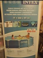 Intex zwembad 366 CM + toebehoren en producten, 300 cm of meer, 200 tot 400 cm, Rond, 80 tot 120 cm