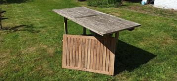 Grande table en teck, Enlèvement, Utilisé, Bois