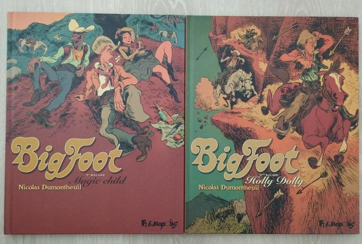 2 BD (T1+2) BIG FOOT (E.O.) de Dumontheuil chez Futuropolis, Boeken, Stripverhalen, Zo goed als nieuw, Meerdere stripboeken, Ophalen of Verzenden