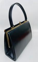 Stijlvolle hardcase vintage handtas, Ophalen of Verzenden, Zo goed als nieuw, Zwart, Handtas