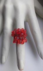 ring rood, Handtassen en Accessoires, Ringen, Ophalen of Verzenden, Rood