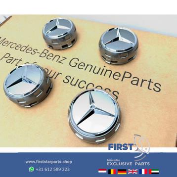 Mercedes AMG Naafkappen set W176 W246 W204 W205 W117 W212 W2 beschikbaar voor biedingen