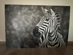 Zebra print zwart-wit, 75 cm ou plus, Comme neuf, Création originale, 100 à 125 cm