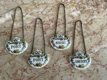 Porseleinen karaf labels beschikbaar voor biedingen