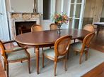 Ovalen eettafel met verlengstuk en 6 stoelen, Huis en Inrichting, Ophalen, Zo goed als nieuw
