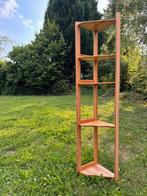 Houten tentoonstellingsrek - hoekmodel 5 schappen, Ophalen, Gebruikt