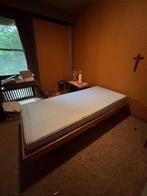 Eenpersoonsbed, Huis en Inrichting, Slaapkamer | Bedden, Ophalen, Gebruikt, Eenpersoons, Bruin