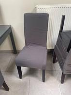 Stoelen met hoes, Huis en Inrichting, Stoelen, Ophalen, Kunststof, Gebruikt, Zwart
