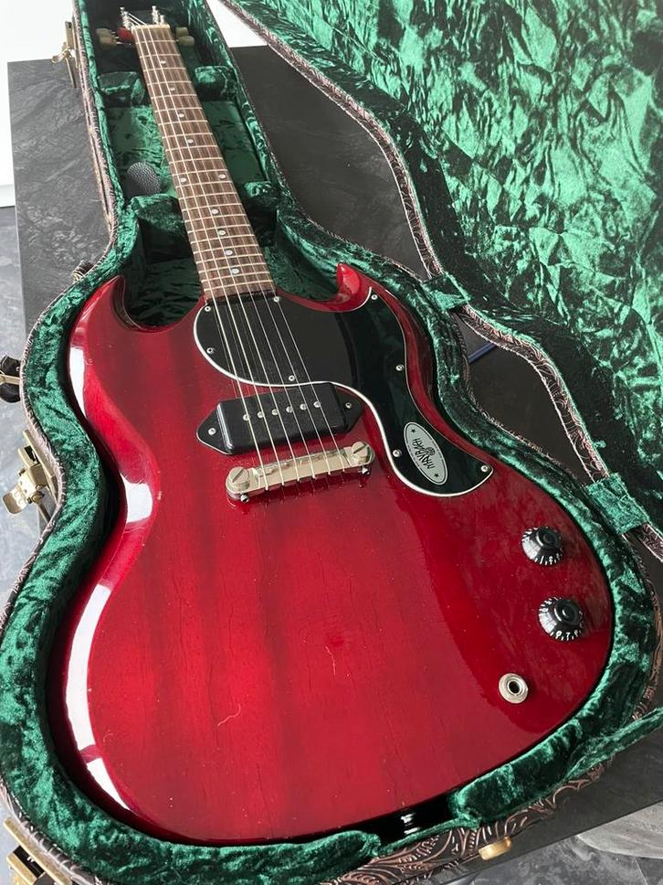 Maybach Albatroz 65 P90 Dark wine Red Aged, Muziek en Instrumenten, Snaarinstrumenten | Gitaren | Elektrisch, Zo goed als nieuw