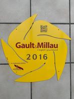 GAULT & MILLAU 2016 emaille plaat, Ophalen of Verzenden, Zo goed als nieuw, Reclamebord