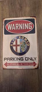 Blikken bordje Alfa Romeo, Verzamelen, Verzenden