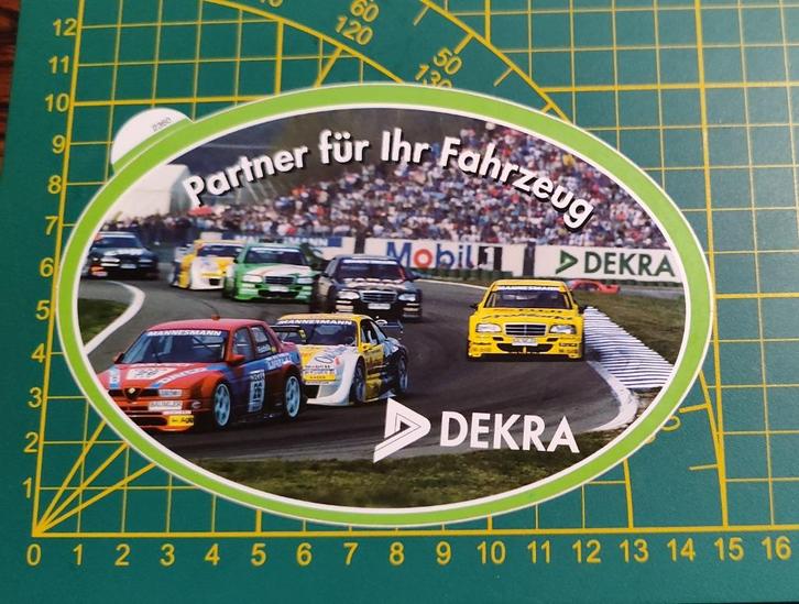 Sticker 1995 DTM Alfa 155 Fisichella - Opel - Mercedes, Collections, Autocollants, Enlèvement ou Envoi