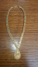 beau collier ras de cou plaqué or, Ophalen of Verzenden, Goud, Goud