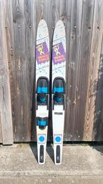 Set duo waterski’s, Watersport en Boten, Waterski's, Ophalen of Verzenden, Gebruikt, 160 cm of meer, Waterski's