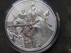 2023 Niue - Camelot - King Arthur Pendragon - 1 oz matte pro, Ophalen of Verzenden, Zilver