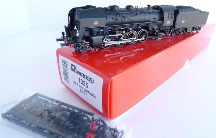 Rivarossi 1325 SNCF 141R466 + pièces Carmina, Hobby & Loisirs créatifs, Trains miniatures | HO, Utilisé, Locomotive, Autres marques