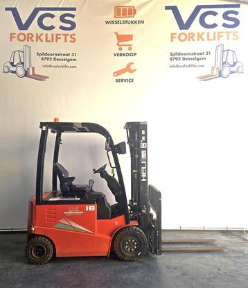 Elektrische heftruck 1.8 ton Heli SLECHTS 564 uren, Ophalen, Heli, Heftruck, 1000 tot 2000 kg