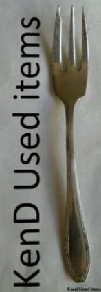 U.M. ALPACCA ART DECO fourchette à pâtisserie fourchette à g, Utilisé, Enlèvement ou Envoi