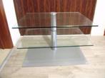 prachtige tv tafel   lourens fisher, Ophalen, 50 tot 75 cm, Glas, 50 tot 100 cm