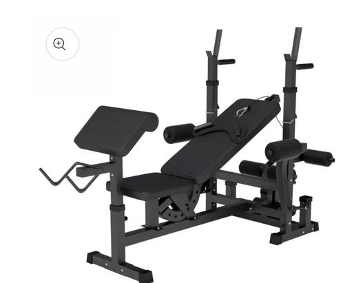 2 halterbanken en gewichten., Sport en Fitness, Fitnessapparatuur, Zo goed als nieuw, Krachtstation, Ophalen