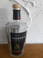 Lege fles Norden Dry Gin 0.7 L 44% met zeilschip label, Verpakking, Ophalen of Verzenden, Zo goed als nieuw