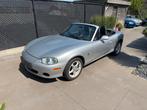MX5 1.6 90.000km 1 jaar garantie, Auto's, Mazda, Achterwielaandrijving, Zwart, Cabriolet, Leder