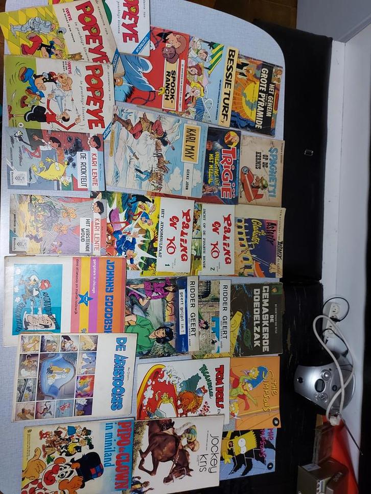 Lot van een 100 tal strips Suske en Wiske, Jommeke, Jerom..., Boeken, Strips | Comics, Gelezen, Meerdere comics, Europa, Ophalen of Verzenden