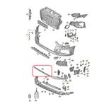 LISERET CENTRALE DE PARE CHOC AUDI RS3 8V (16-19), Autos : Divers, Tuning & Styling, Enlèvement