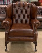 Prachtige Chesterfield Fauteuil Bruin., Huis en Inrichting, Fauteuils, Ophalen of Verzenden, Zo goed als nieuw, Leer, 75 tot 100 cm