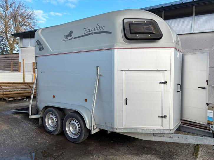 Paardentrailer te huur, Dieren en Toebehoren, Paarden en Pony's | Trailers en Aanhangwagens, Gebruikt, 2-paards trailer, Aluminium