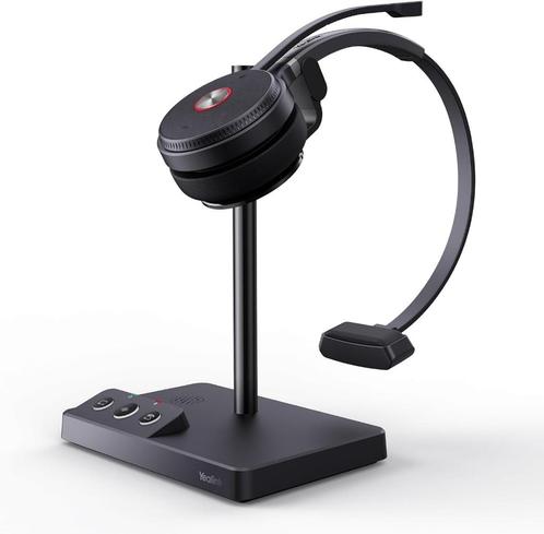 Headset Yealink WH62 compleet, zo goed als niet gebruikt, Computers en Software, Headsets, Gebruikt, On-ear, Draadloos, Inklapbare microfoon