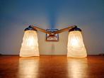 Vernikkelde bronzen wandlamp, Lustrerie Bruxelloise, Ophalen of Verzenden