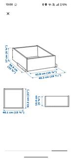 1 Komlement wit glazen lade / tiroir en verre blanc, Enlèvement ou Envoi, Comme neuf