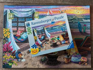 Ravensburger puzzel “strandavond” 500 stukjes beschikbaar voor biedingen
