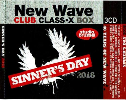 New Wave Club Class•X - Sinner's Day 2018 (40 Years Of New W, Cd's en Dvd's, Cd's | Verzamelalbums, Zo goed als nieuw, Dance, Boxset