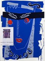Litho André Van Schuylenbergh met wijnetiket, Antiek en Kunst, Kunst | Litho's en Zeefdrukken, Ophalen