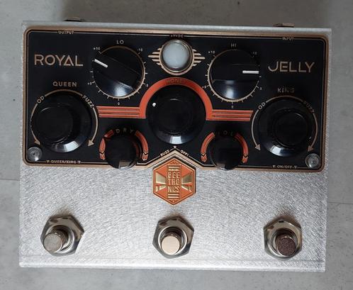 Beetronics Royal Jelly Black Overdrive / Fuzz blender effect, Muziek en Instrumenten, Effecten, Gebruikt, Distortion, Overdrive of Fuzz