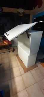 2 Meubles hauts cuisine, Huis en Inrichting, Keuken | Keukenelementen, Ophalen, Zo goed als nieuw, Wit