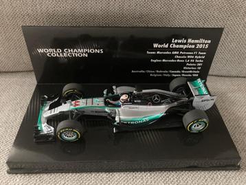 Lewis Hamilton 1:43 World Champion 2015 Mercedes W06 F1, Enlèvement ou Envoi, Neuf, ForTwo