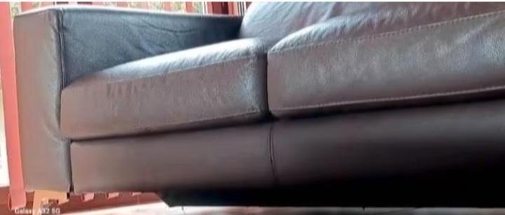 Tijdloze Designe Lederen Salon. Driedelig!, Huis en Inrichting, Zetels | Zetels, Zo goed als nieuw, Rechte bank, Overige maten