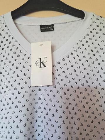 Calvin Klein T-shirt - Nieuw! 3XL, Kleding | Heren, Grote Maten, Calvin Klein, Overige typen, Wit, Nieuw