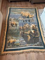 2 plaids met beren en vogels, Ophalen