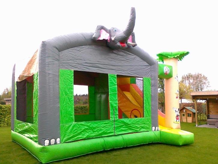 Springkasteel te koop,  met glijbaan 6x4m, Hobby & Loisirs créatifs, Articles de fête, Utilisé, Article de fête, Enlèvement