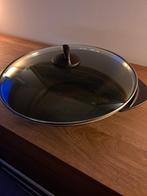 Wokpan tefal met deksel, Huis en Inrichting, Ophalen, Gebruikt, Inductieplaat