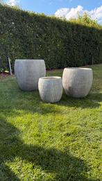Sierpotten in beton look, Tuin en Terras, Ophalen, Zo goed als nieuw, Beton
