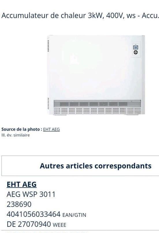CONVERTEUR AEG 3010  Neuf, Doe-het-zelf en Bouw, Verwarming en Radiatoren, Zo goed als nieuw, Thermostaat, Ophalen