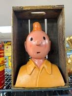 Buste publicitaire Tintin en tôle, Tintin, Utilisé, Statue ou Figurine, Enlèvement ou Envoi