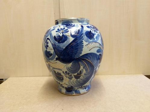 Vase boule peint main décor oiseaux, Antiquités & Art, Antiquités | Vases, Enlèvement ou Envoi