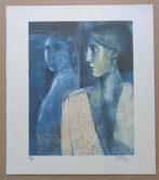 ROBERT VAN DER EYCKEN / SPIEGELBEELD / KLEURLITHO / 40x35cm, Antiek en Kunst, Kunst | Litho's en Zeefdrukken, Ophalen of Verzenden